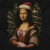 Christmas Mona Lisa Santa Claus Graphic T Shirt Men or Women Brisco Brands - 2 of 4