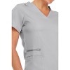 MediChic Women's Ruth 3-Pocket Multi Stitch V-Neck Scrub Top - 4 of 4