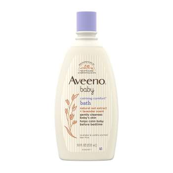 Aveeno Baby Nighttime Calming Comfort Bath, Body & Hair Wash - Lavender and Vanilla Scent - 18 fl oz