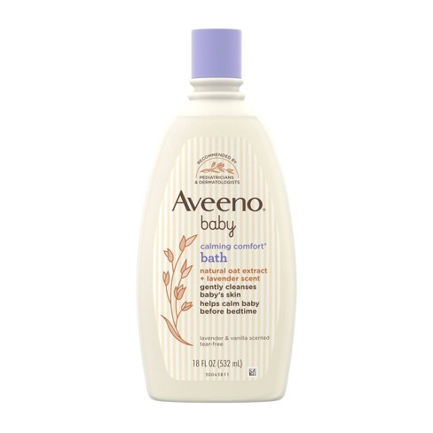 Aveeno Baby Nighttime Calming Comfort Bath, Body & Hair Wash - Lavender and Vanilla Scent - 18 fl oz - image 1 of 4