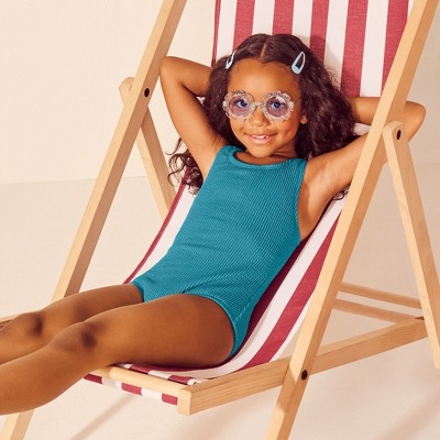 Lands' End Kids Chlorine Resistant Racerback One Piece Swimsuit
