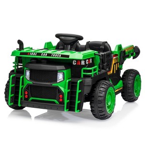 Ride On Dump Truck, 2 Seater Ride On Construction Vehicle with Remote Control, Electric Dump Bed, Ride On Car Toy for Kids - 1 of 4