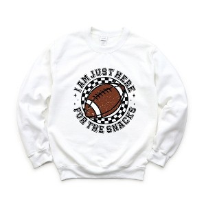Simply Sage Market Women's Graphic Sweatshirt I Am Just Here For The Snacks - 1 of 4