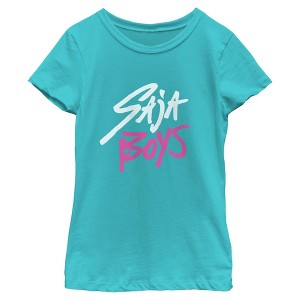 Girls KPop Demon Hunters Saja Boys Logo T Shirt - 1 of 4