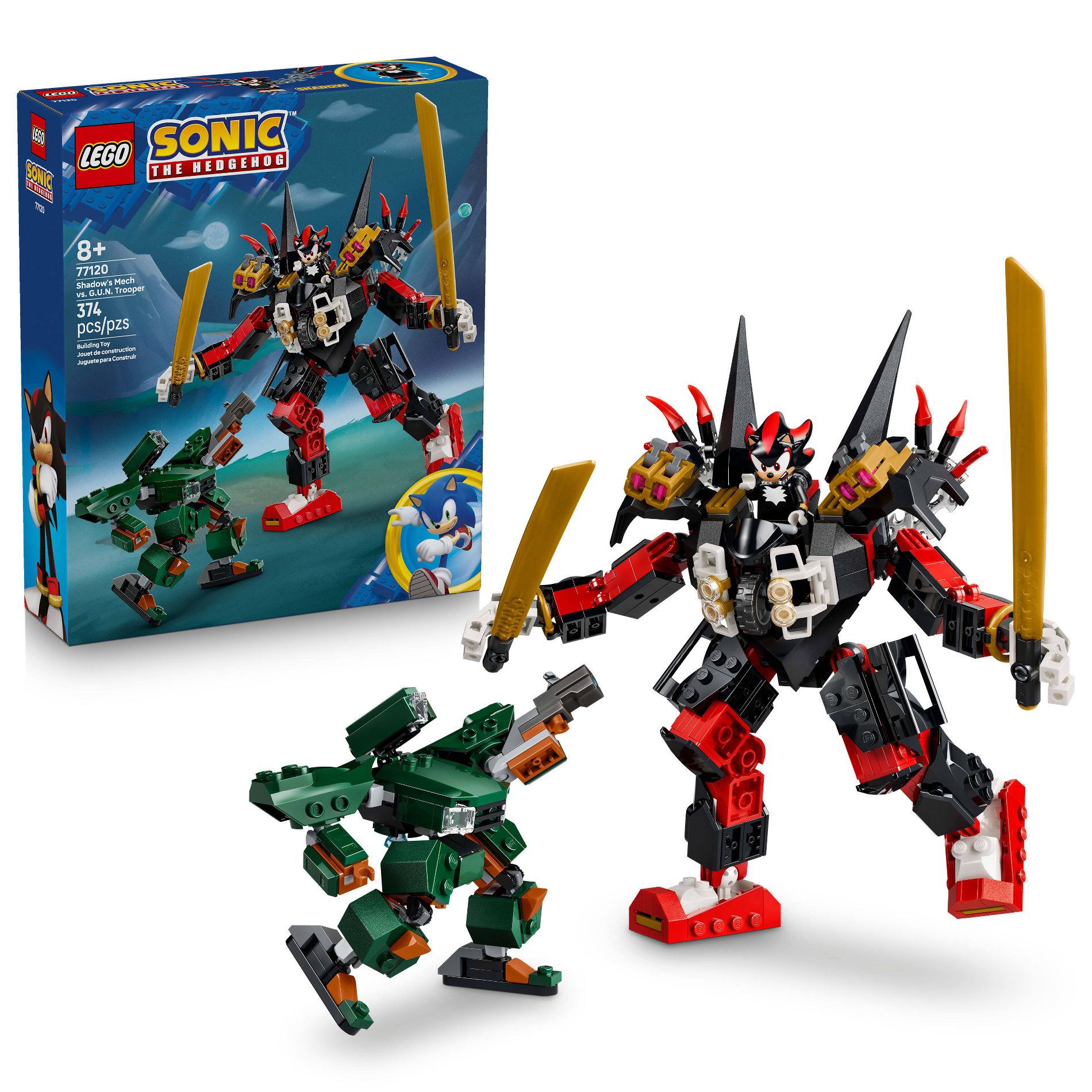 LEGO Sonic the Hedgehog Shadow’s Mech vs. G.U.N. Trooper 77120