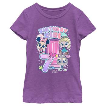 Girl's Doorables Birthday Girl 7 T-Shirt