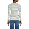 Lands' End Women's Polished Rib Tie Henley Top - 2 of 3