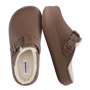 CUSHIONAIRE Women's Fable Recovery Clog with Faux Fur Lining and +Comfort - 1 of 4