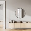SEVOBAL Decorative Wall Mirrors Circular Wall Accent Mirror Stylish Resistant Frame Elegant Design For Multi Room, Black, 23.9"*0.7"*23.9" - 2 of 4