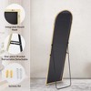 21''x64'',Gold-rect Floor Standing Mirror, Wall Mirror with Stand Aluminum Alloy Thin Frame - 4 of 4