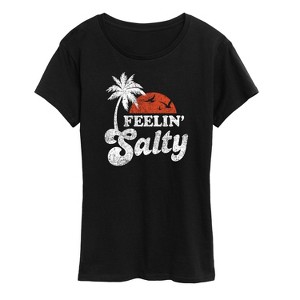 Women's - Instant Message - Feelin Salty Short Sleeve Graphic T-Shirt - 1 of 4