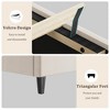 Platform Bed Frame with Upholstered Headboard, Wood Slats, Velvet Upholstered Mattress Foundation, No Box Spring Needed, Noise Free - 3 of 4