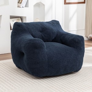 Sapphtopaz Lazy Bean Bag Chair with Armrests,Bean Bag Sofa with High-Density Foam for Adults & Kids,Comfy BeanBag Chair for Living Room,Bedroom - 1 of 4