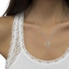 Haus of Brilliance Silver 1/6 cttw Diamond Heart Pendant Necklace - 4 of 4
