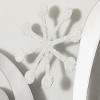 24" Sullivans Let It Snow Christmas Wall Decor, Silver - 2 of 3