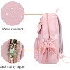 Backpack with Bow for School Kids Coquette Bookbag Kawaii Dance Bag - 4 of 4