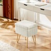 NicBex  Modern Storage Ottoman Bench for Bedroom,12.2 Inch Wide Storage Bench with  4 Metal Legs,Ottoman for Living Room,Bedroom,Entryway - 2 of 4