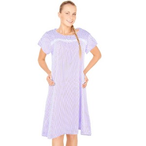 JEFFRICO Womens Nightgowns Sleepwear Soft Pajama Dress Nightshirts - 1 of 4