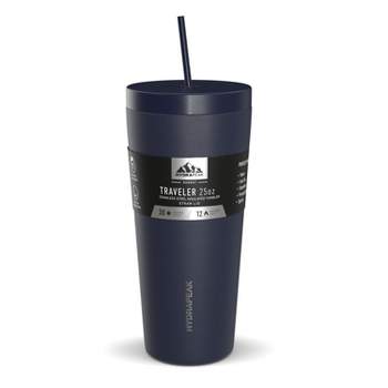 Hydrapeak Roadster 40oz Tumbler with Handle and Straw Lid Modern Blue