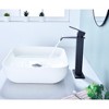 ALEXOUN  Waterfall Spout Bathroom Faucet,Single Handle Bathroom Vanity Sink Faucet - 2 of 4