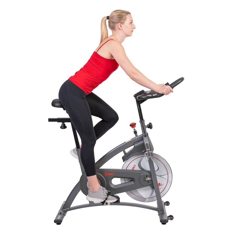 Sunny Health &#38; Fitness Endurance Belt Drive Magnetic Indoor Cycling Exercise Bike, 4 of 20