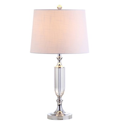 27" Crystal Bella Table Lamp (Includes LED Light Bulb) Clear - JONATHAN Y