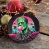 Vaperwave Frankenstein Retro Neon Horror Ornament, Synthwave 80's Styled Classic Halloween Gift and Decor | OrnamentallyYou - 4 of 4