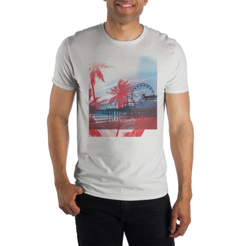 Men's Santa Monica Pier LA Scene T-Shirt - image 1 of 1