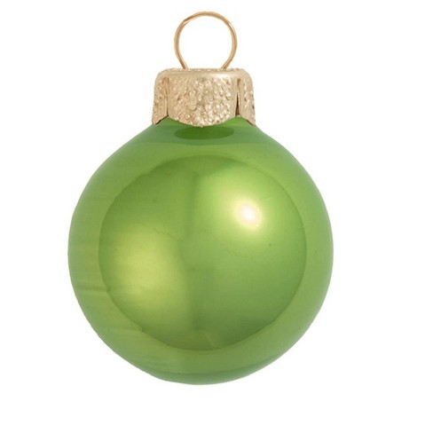 Northlight Pearl Finish Glass Christmas Ball Ornaments 3.25