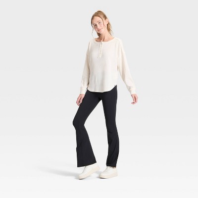 Women's Waffle Henley Long Sleeve Top - JoyLab' - image 3