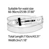INSPIRE CHIC Womens Grommet Clear Waist Belt Plus Size Waist Belts for Jeans Dresses 1 Pc - 3 of 4
