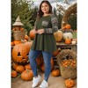 Agnes Orinda Women's Plus Size Long Sleeve Raglan Stripe Color Block Knit Blouses - 3 of 4