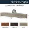 Vynxaria Rustic Decorative Wall Shelf - Floating & Wall-Mounted - 3 of 4