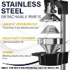 Eurolux Professional Cast Iron Citrus Juicer, Manual Hand Press, Heavy Duty, Stainless Steel Cup, Black - 4 of 4