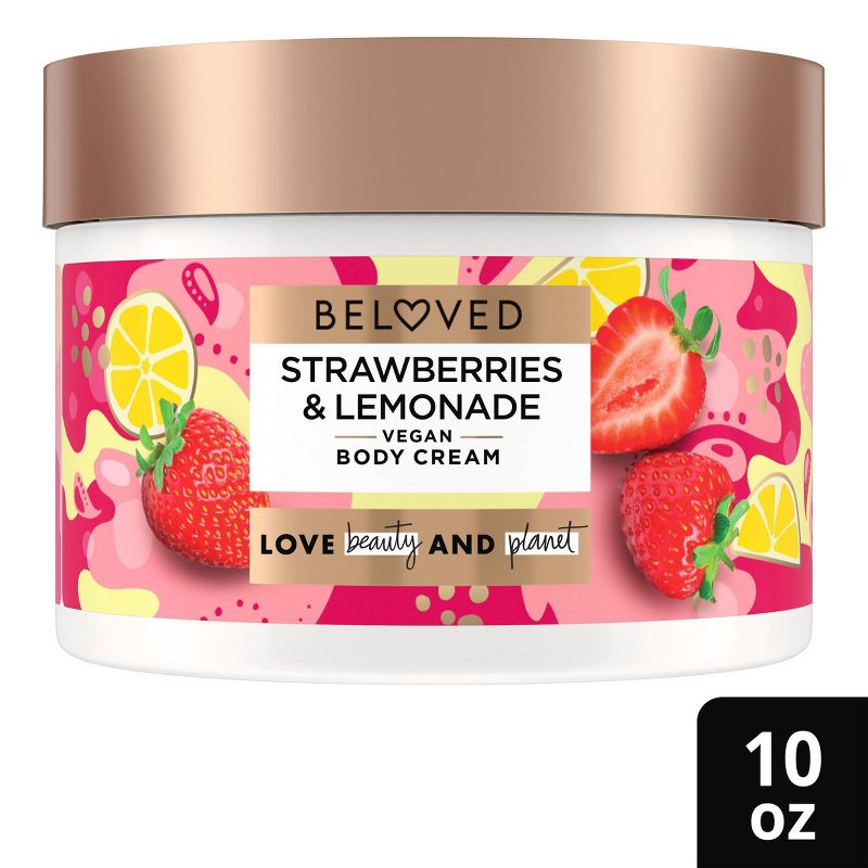 Beloved Strawberries &#38; Lemonade Body Cream - 10oz, 1 of 6