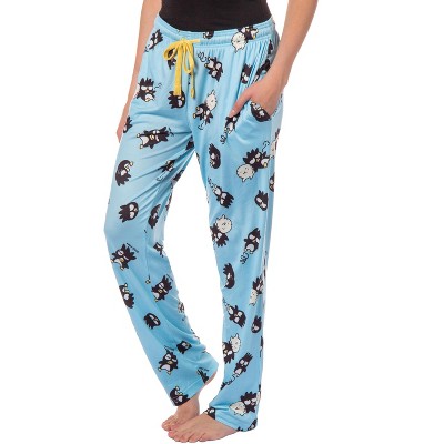 Women's Sanrio Hello Kitty And Friends Badtz Maru And Hana-Maru Pajama Pants (XL) Blue