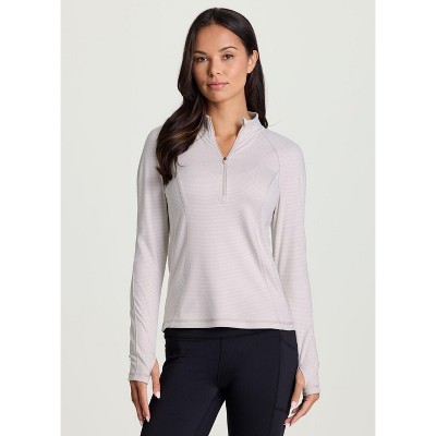 Avalanche Outdoor Buttery Soft Lightweight Quarter Zip Top Long Sleeve Hiking Shirt with Thumbholes