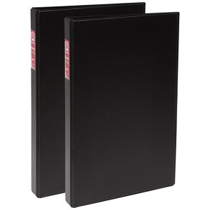 Avery Legal-Size Durable 3 Ring Binders, 1" Round Rings, Holds 8.5" x 14" Paper, Black, 2 Pack (17709) - 1 of 4