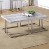 David Cocktail Metal Table Gray Driftwood - Steve Silver Co.: Rustic Iron Base, Laminated MDF - 2 of 4