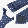 INSPIRE CHIC Men's Polka Dots Classic Pocket Square Tie Sets - 4 of 4