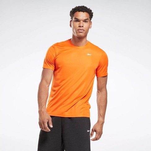 Reebok Training Tech T-shirt Mens Athletic T-shirts Small Smash Orange ...