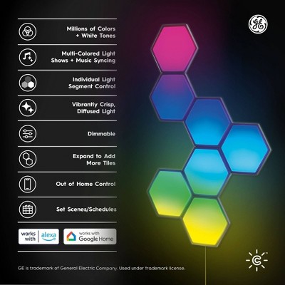 Dynamic Effect Multicolor LED Hexagon Tile Light Panels
