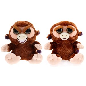 William Mark Corp Feisty Pets 8" Plush, Grandmaster Funk the Monkey (Sly Grin) - 1 of 4