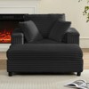 Mjkone 43" W Oversized Chaise Lounge Chair Indoor with Ottoman - 2 of 4