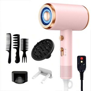 Hoey Professional Ionic Hair Dryer – 1800W Fast Drying, Low Noise Blow Dryer with 2 Concentrators and 1 Diffuser, for Home, Salon, and Travel - 1 of 4
