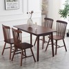 Dexmalle Walnut Rubber Wood Dining Table - 3 of 4
