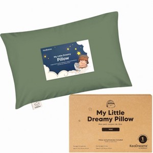 KeaBabies Mini Toddler Pillow with Pillowcase, 9x13 Small Pillow for Toddler, Soft Kids Pillow for Sleeping, Travel, Age 2-4 - 1 of 4