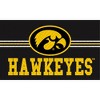 Evergreen NCAA Iowa Hawkeyes Embossed Mat Cross Hatch Indoor and Outdoor Doormat - 2 of 4