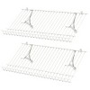 Closet Shelves Wall Mounted Set of 2 Metal Wire Shoe Racks - 3 of 4