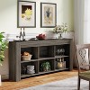 Tribesigns Horizontal Bookcase, 6 Cube Storage Organizer Long Bookshelf, Wide Cubby console table for Home Office, Living Room - 4 of 4